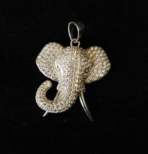Load image into Gallery viewer, .925 Sterling Silver Elephant w/ CZ Stones
