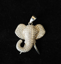 Load image into Gallery viewer, .925 Sterling Silver Elephant w/ CZ Stones
