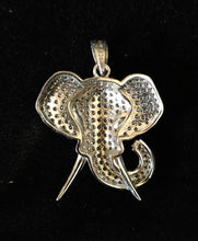 Load image into Gallery viewer, .925 Sterling Silver Elephant w/ CZ Stones
