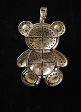 Load image into Gallery viewer, .925 Silver Bear w/ CZ Stones
