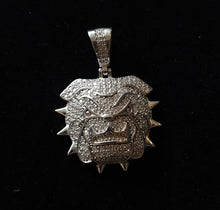 Load image into Gallery viewer, .925 Sterling Silver Bulldog w/ CZ Stones
