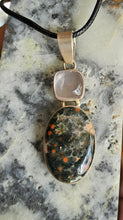 Load image into Gallery viewer, Ocean Jasper w/ Rose Quartz and .925 sterling silver
