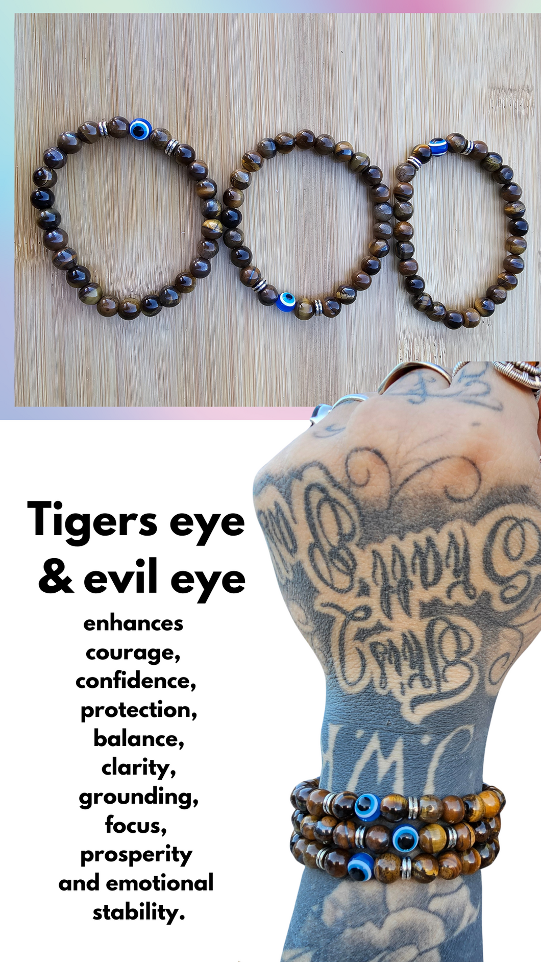 Tiger eye & evil eye