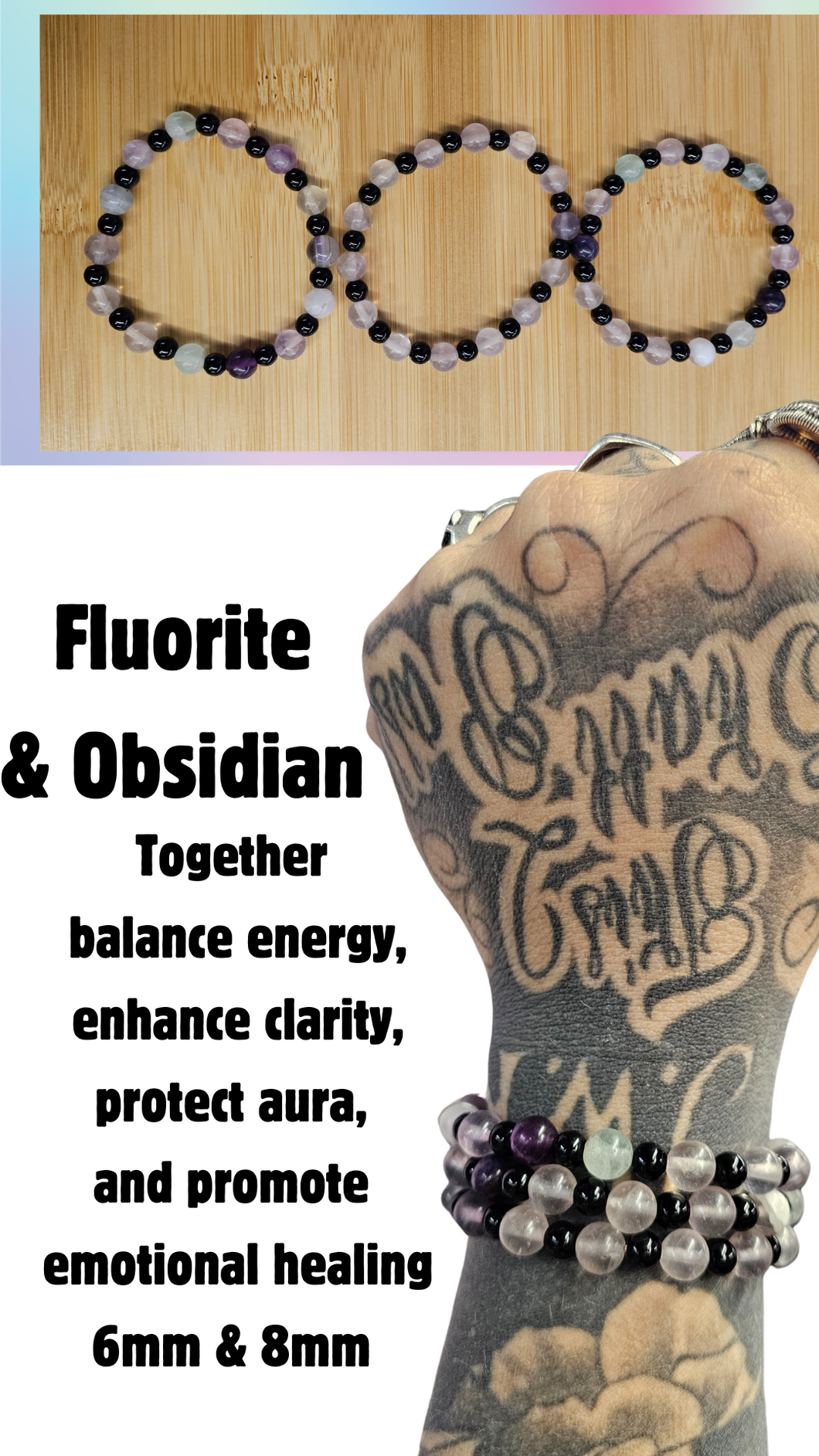 Fluorite & Obsidian