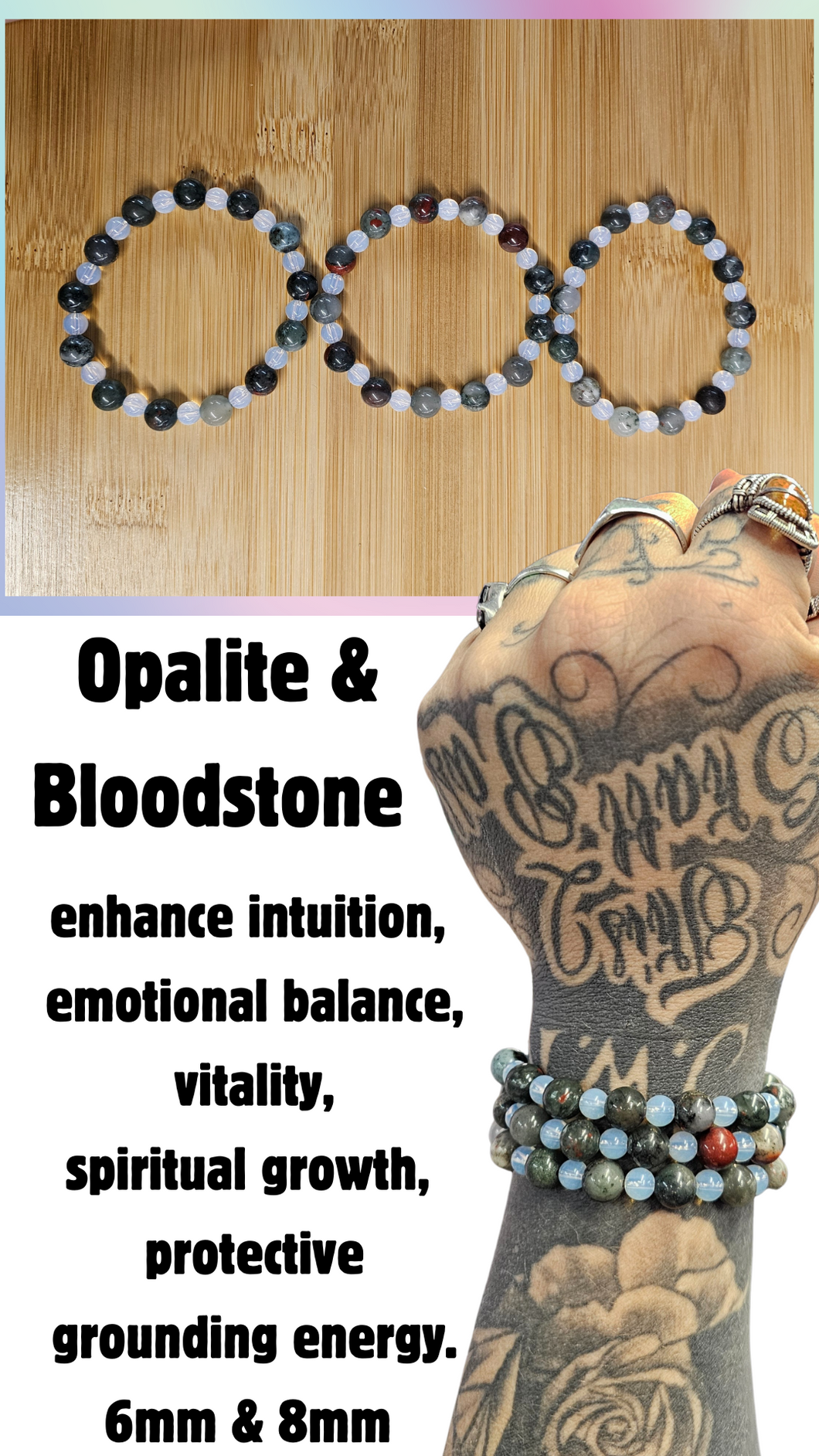 Opalite & Bloodstone