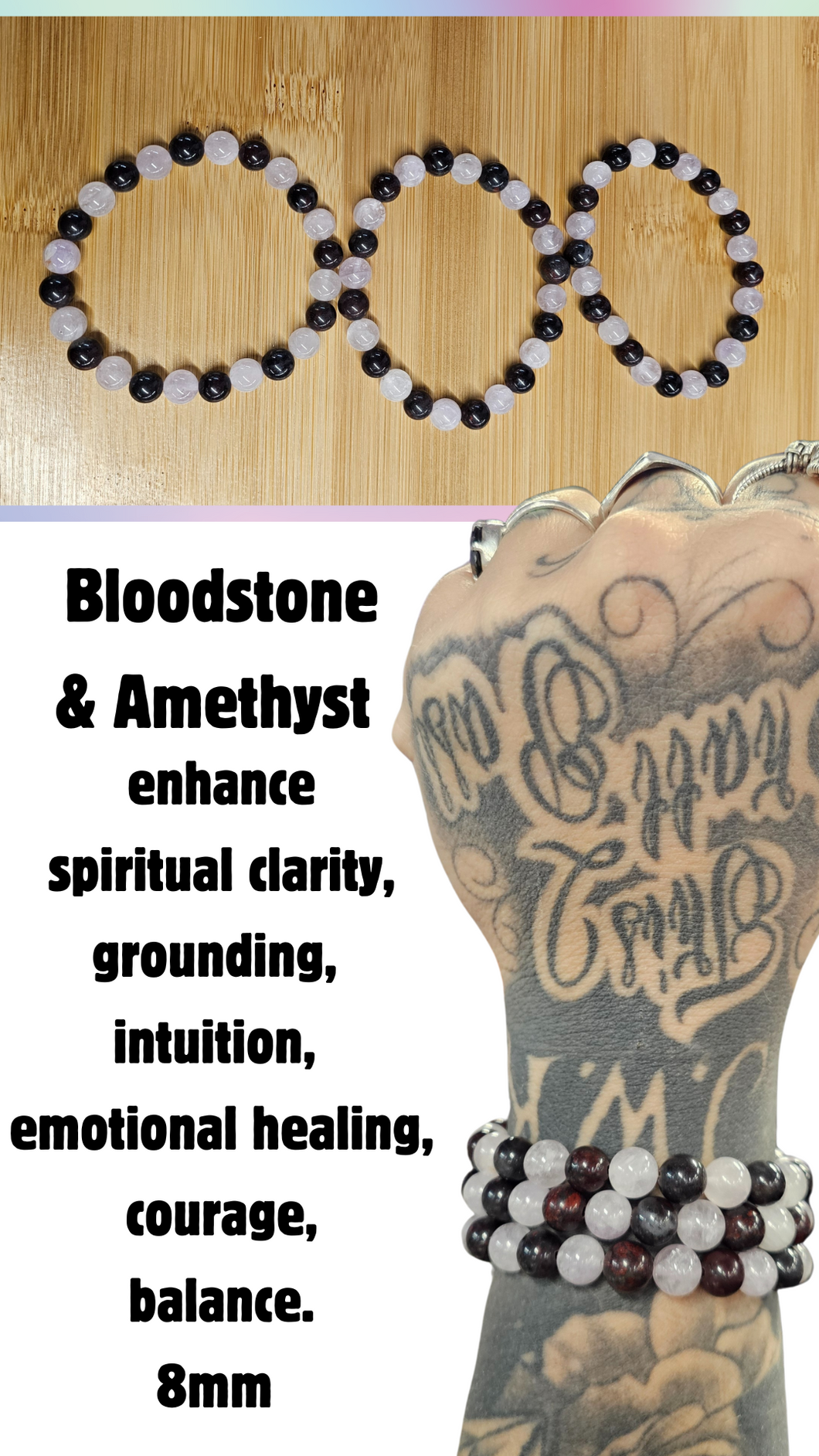 Bloodstone & Amethyst